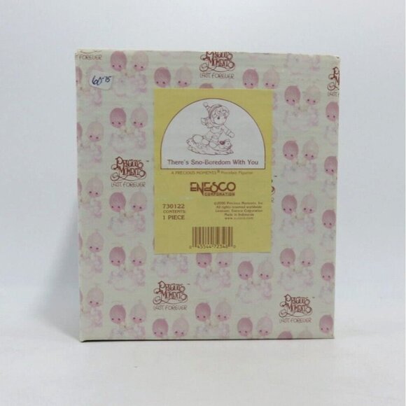 Precious Moments "Theres Sno-Boredom With You" 2000 Enesco Figurine With Box - Picture 4 of 10